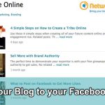 Link Your Blog to Your Facebook Page